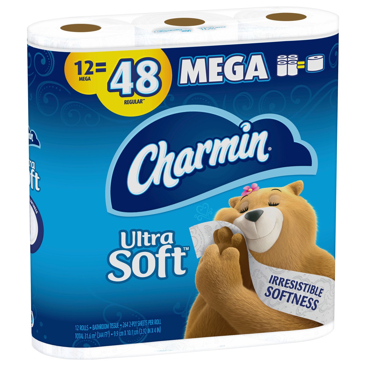 slide 5 of 5, Charmin Soft Tissue Mega Roll, 12 ct