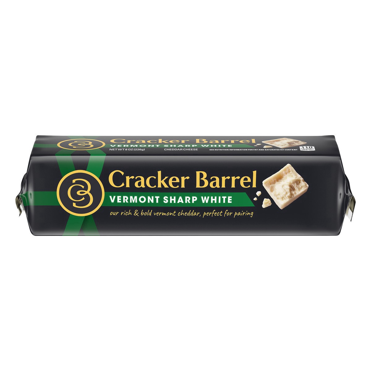 slide 16 of 22, Cracker Barrel Vermont Sharp White Cheddar Cheese Block, 8 oz