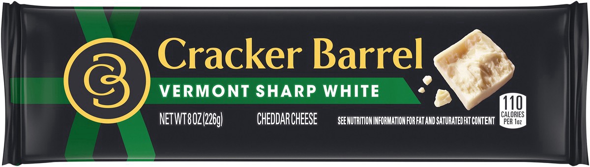 slide 20 of 22, Cracker Barrel Vermont Sharp White Cheddar Cheese Block, 8 oz