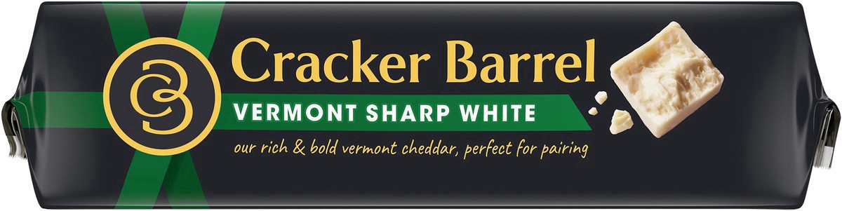 slide 21 of 22, Cracker Barrel Vermont Sharp White Cheddar Cheese Block, 8 oz