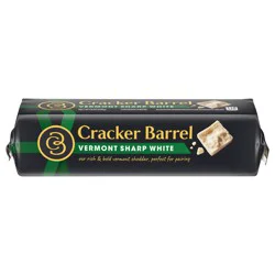 Cracker Barrel Vermont Sharp White Cheddar Cheese, 8 oz Block