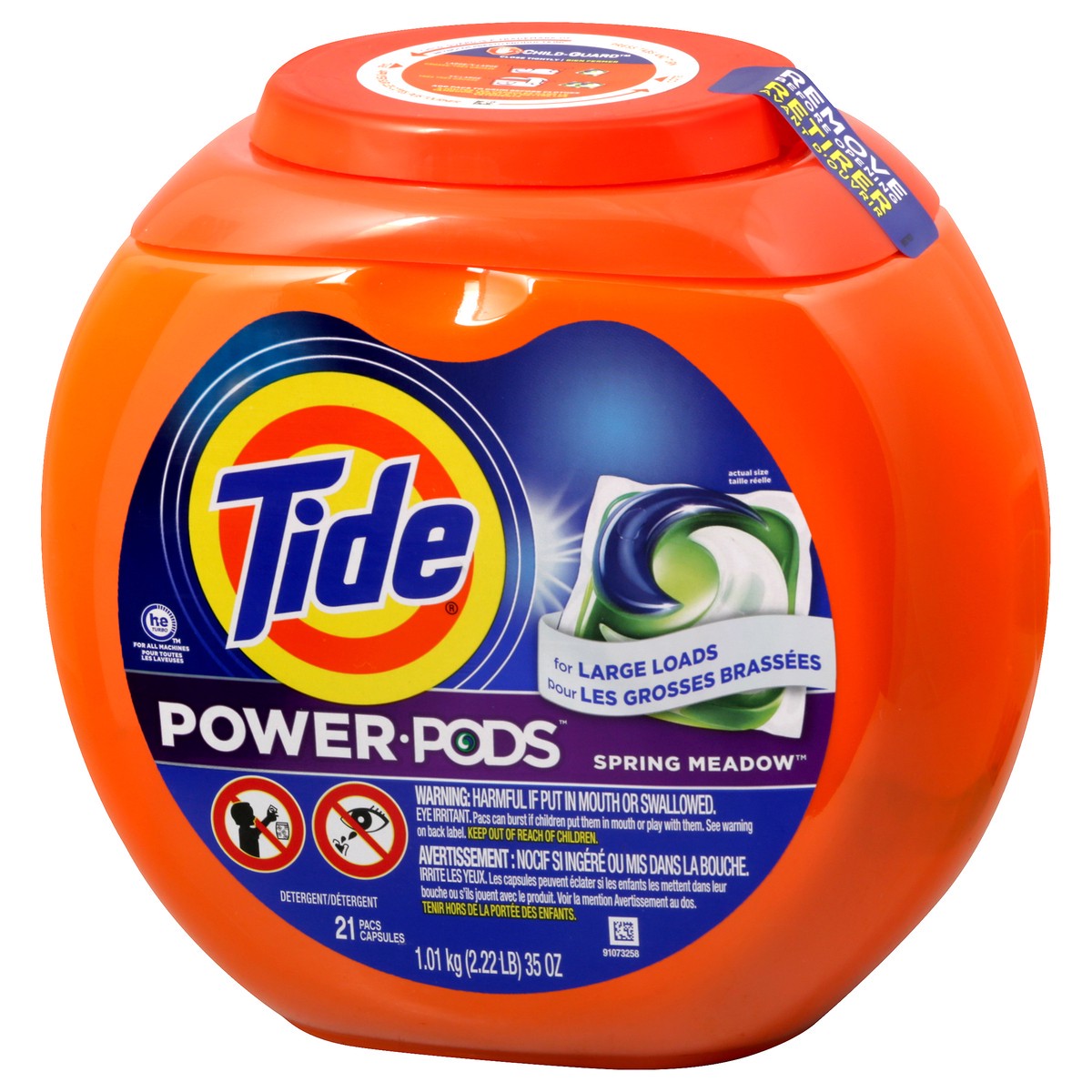 slide 5 of 12, Tide Power Pods Spring Meadow Detergent 21 ea, 21 ct