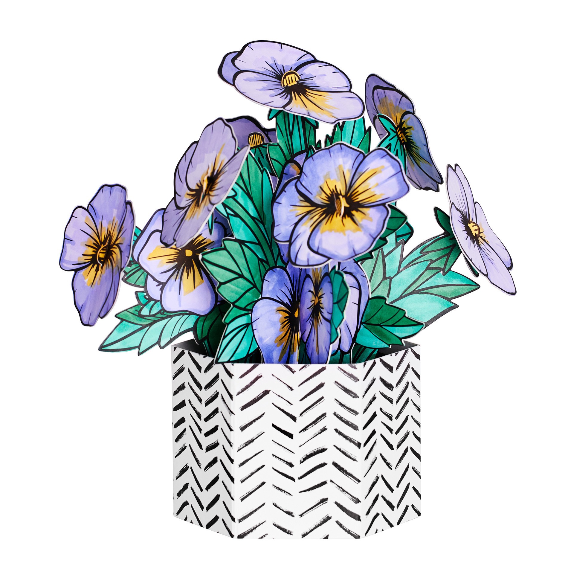 slide 3 of 8, Faber-Castell Pansies Pop Up Coloring Bouquet, 1 ct