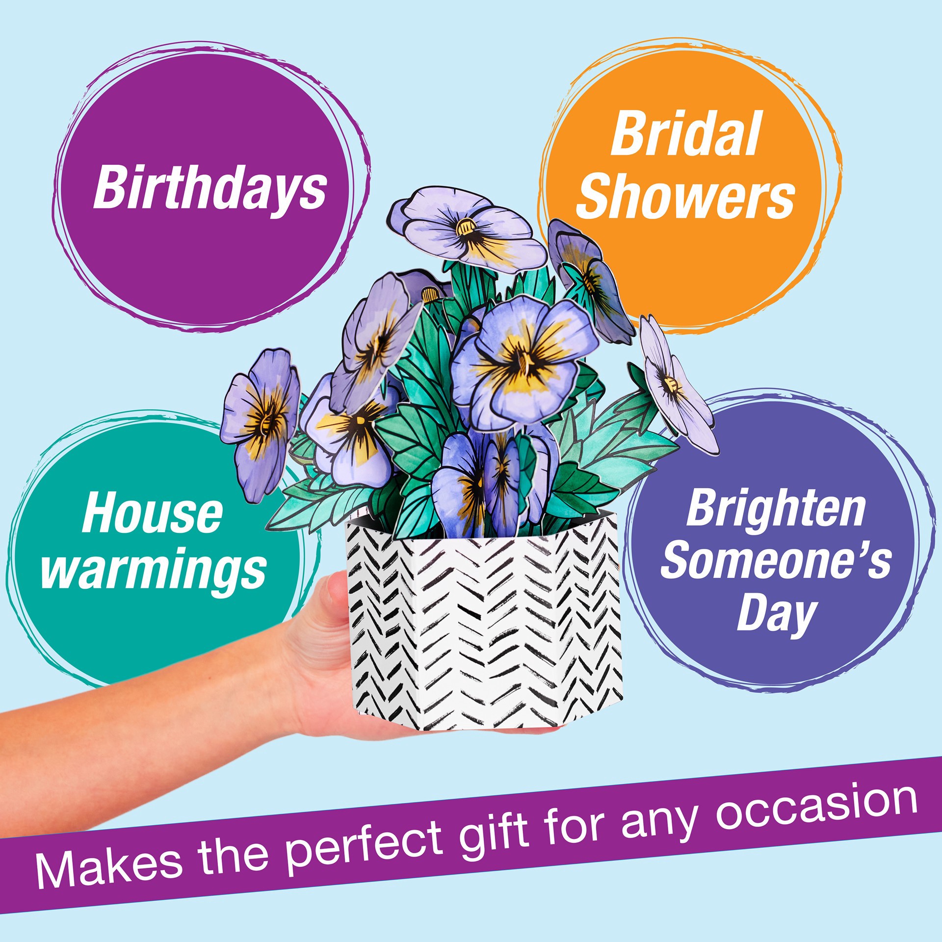 slide 5 of 8, Faber-Castell Pansies Pop Up Coloring Bouquet, 1 ct