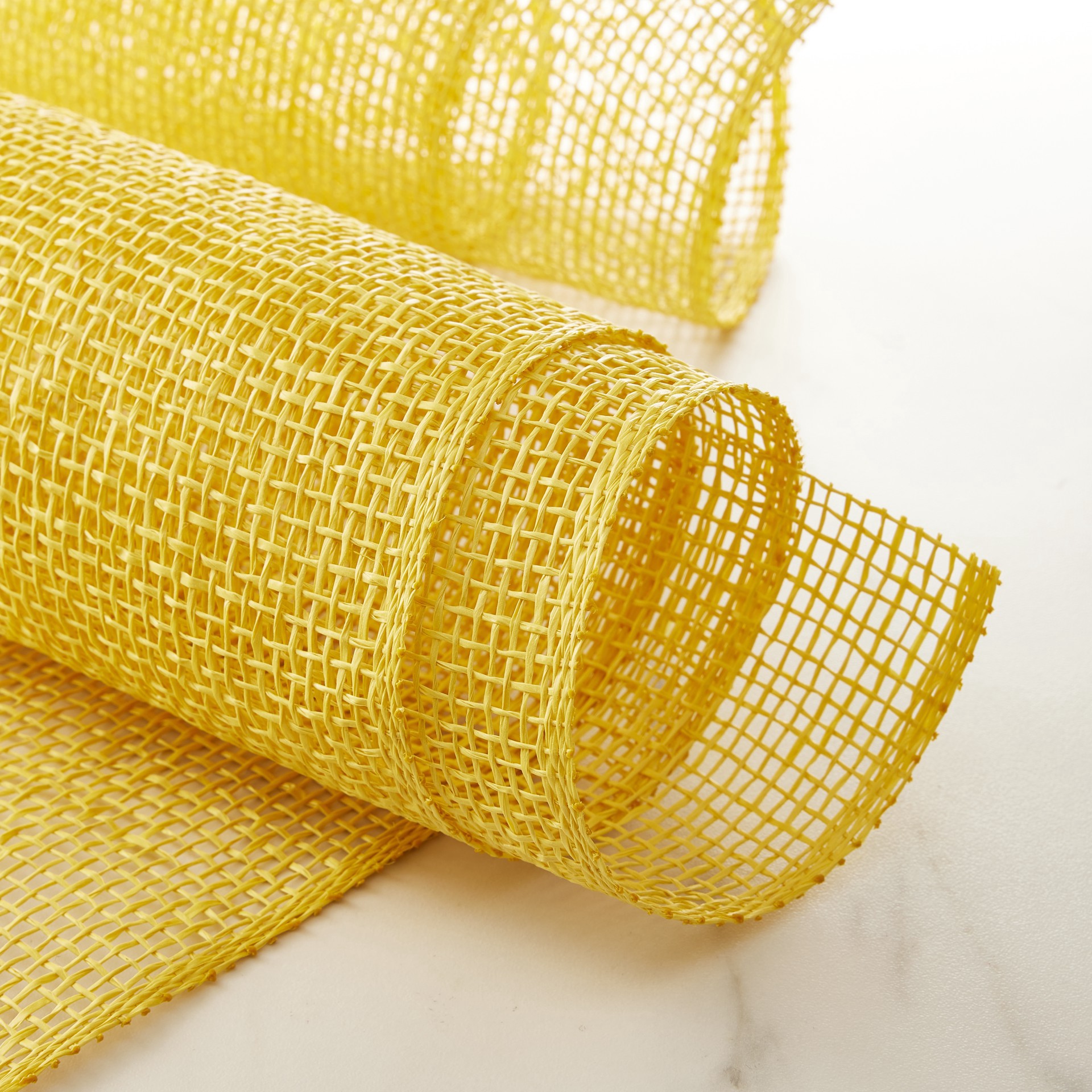 slide 3 of 3, 10" X 19ft. Daffodil Poly Burlap Mesh By Celebrate It, 10 in x 19 ft