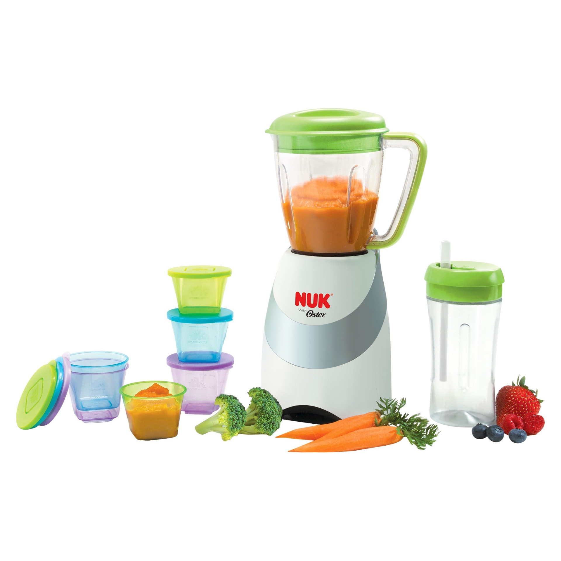 slide 1 of 1, NUK by Annabel Karmel Smoothie & Baby Food Maker Powered by Oster, 1 ct