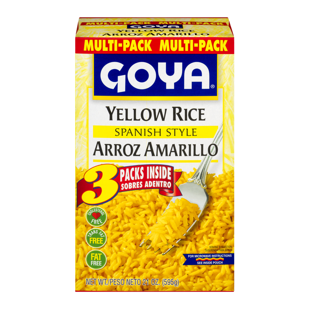 slide 1 of 1, Goya Yellow Rice Mix Multi Pack, 21 oz