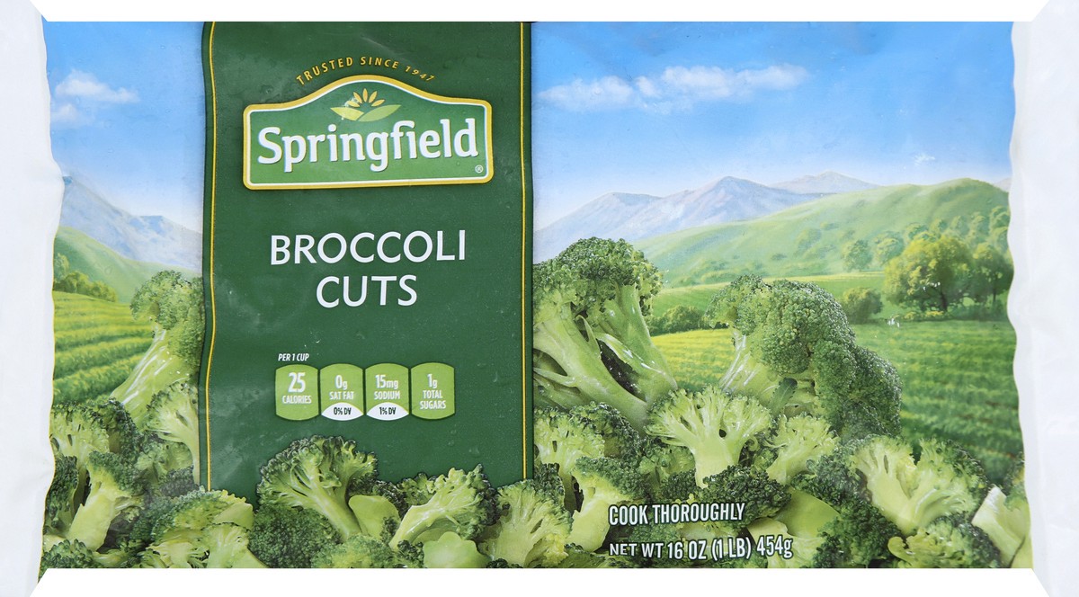 slide 7 of 8, Springfield Cut Broccoli (Frozen), 16 oz