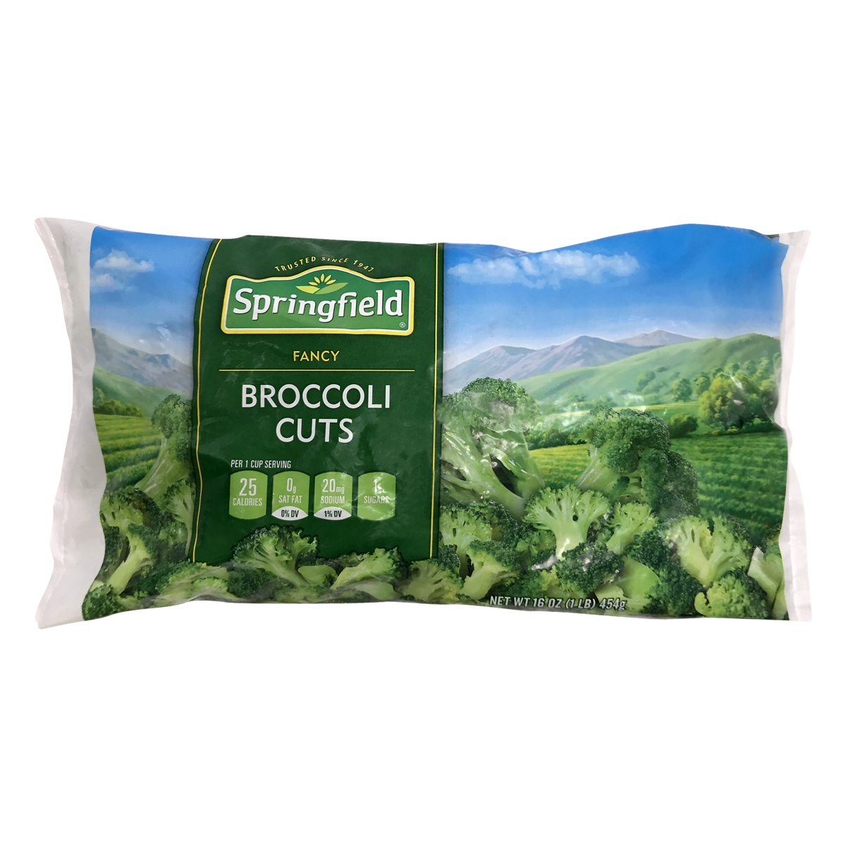 slide 1 of 8, Springfield Cut Broccoli (Frozen), 16 oz