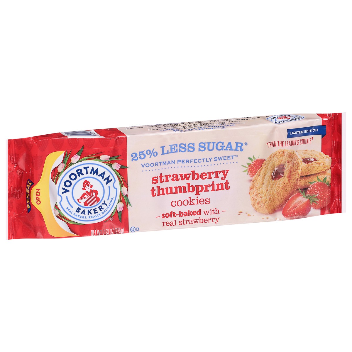 slide 14 of 15, Voortman Bakery Strawberry Thumbprint Cookies 7.93 oz, 7.93 oz