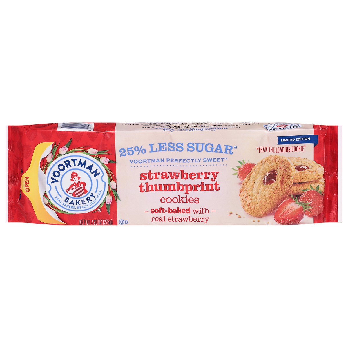 slide 13 of 15, Voortman Bakery Strawberry Thumbprint Cookies 7.93 oz, 7.93 oz