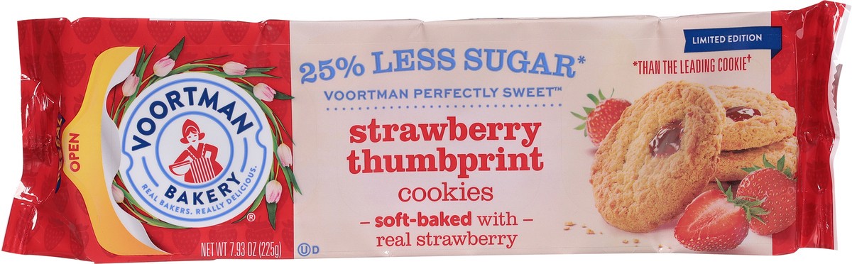 slide 5 of 15, Voortman Bakery Strawberry Thumbprint Cookies 7.93 oz, 7.93 oz