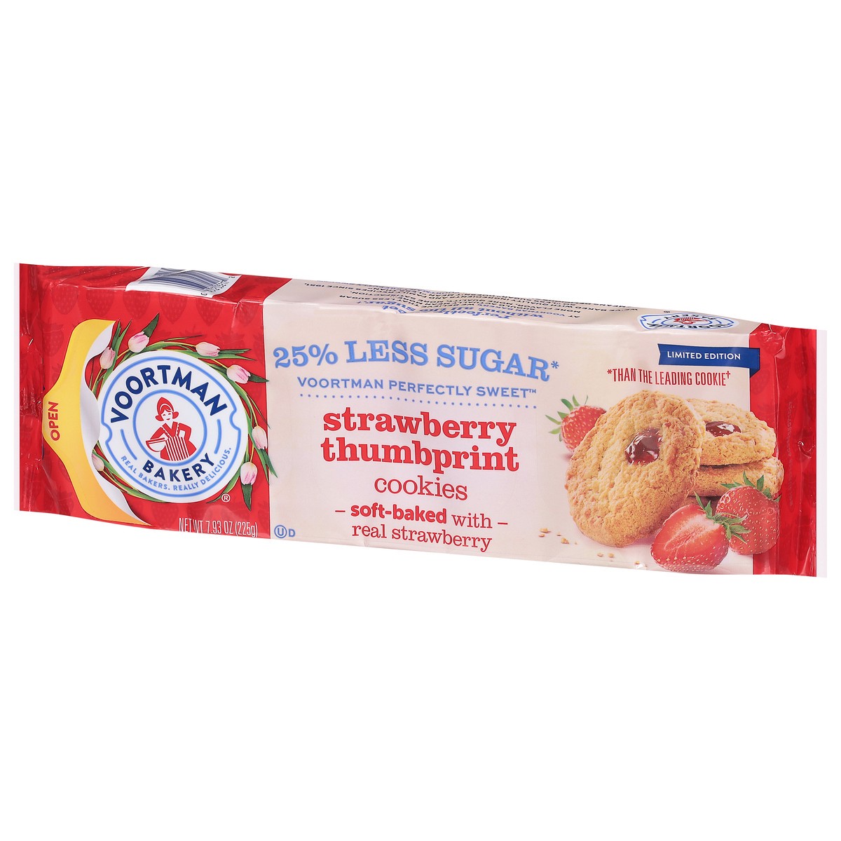slide 6 of 15, Voortman Bakery Strawberry Thumbprint Cookies 7.93 oz, 7.93 oz