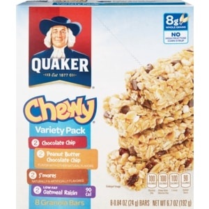 slide 1 of 1, Quaker Chewy Granola Bars Variety Pack, 10 ct; 10 oz