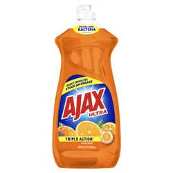 Ajax Ultra Triple Action Liquid Dish Soap, Orange - 28 Fluid Ounce