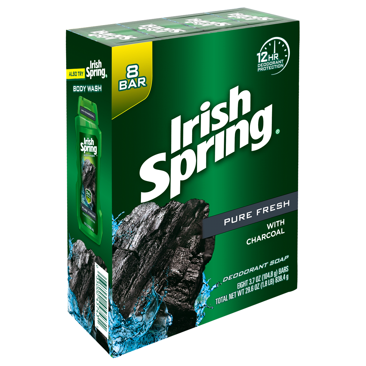 Irish Spring Original Clean Deodorant Bar Soap For Men 3.7 Oz Pack Of 8 Bars  - Office Depot