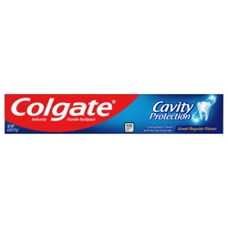 Colgate Cavity Protection Toothpaste with Fluoride, Great Regular Flavor - 4.0 Oz.