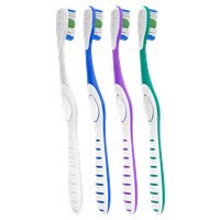 slide 18 of 29, Colgate 360 Whole mouth Clean Medium toothbrush for adults, 4pk, 4 ct