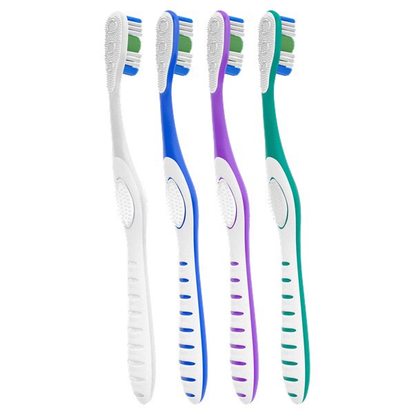 slide 24 of 29, Colgate 360 Whole mouth Clean Medium toothbrush for adults, 4pk, 4 ct