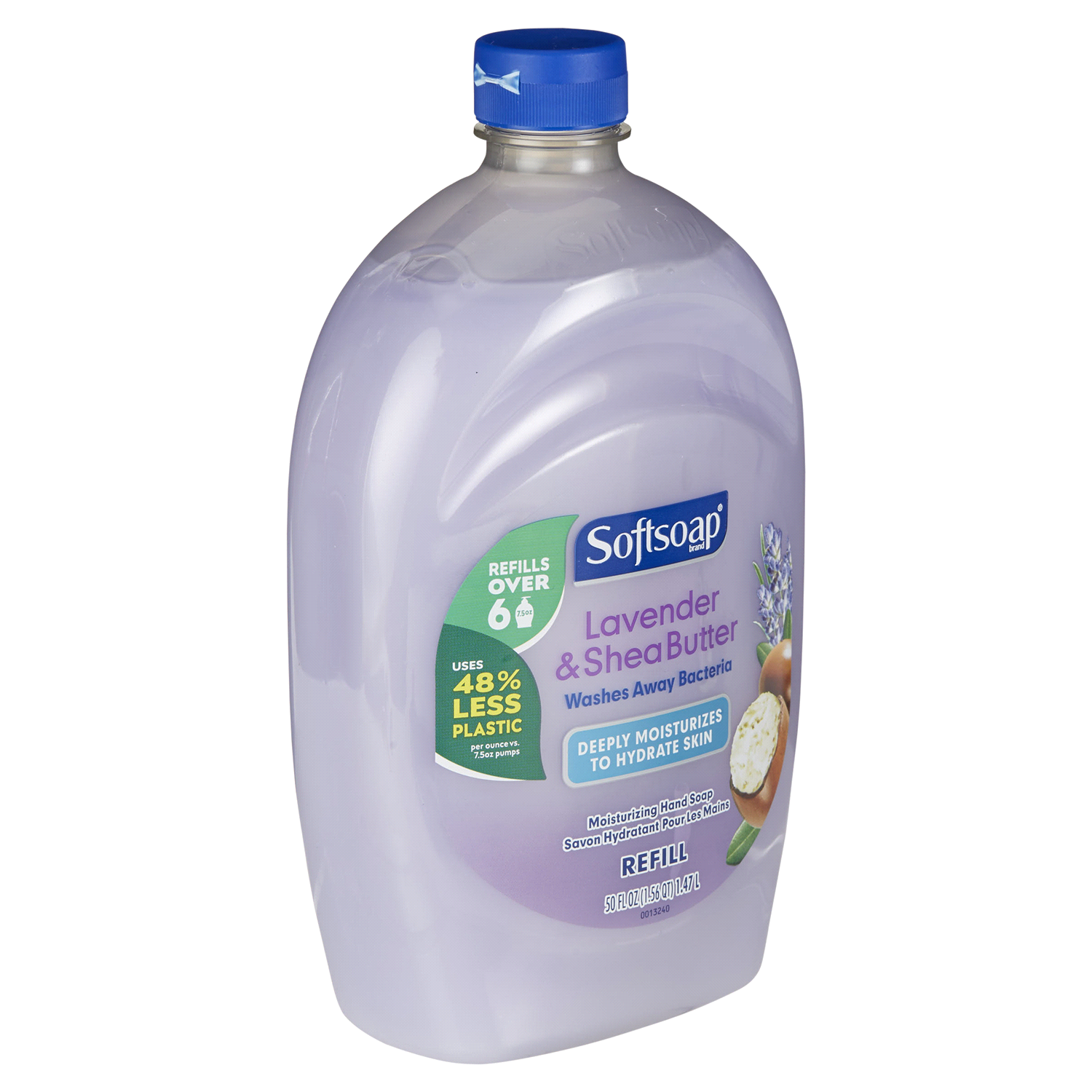 slide 4 of 5, Softsoap Deeply Moisturizing Liquid Hand Soap Refill, Lavender & Shea Butter - 50 Fl. Oz., 50 fl oz