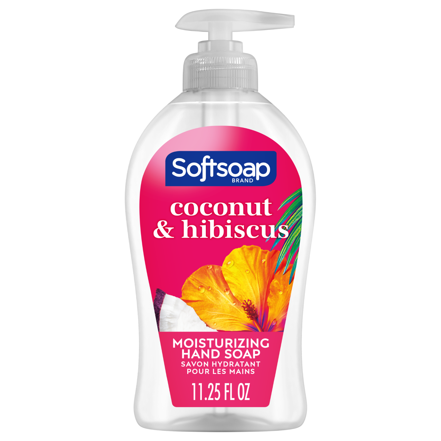 slide 1 of 5, Softsoap Hydrating Liquid Hand Soap, Coconut & Hibiscus - 11.25 Fluid Ounce, 11.25 fl oz