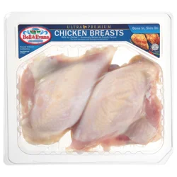 Bell & Evans Bone-In Split Halves Chicken Breasts Fresh