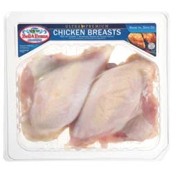 Bell & Evans Bone-In Split Halves Chicken Breasts Fresh