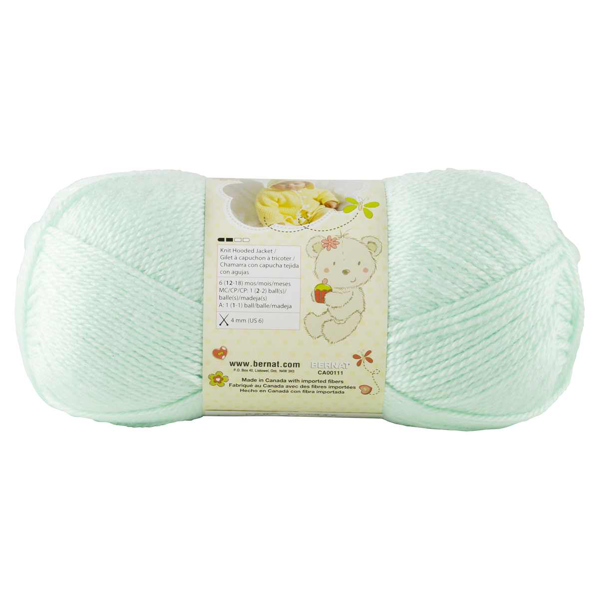 slide 2 of 4, Bernat Softee Baby Yarn, Mint, 5 oz