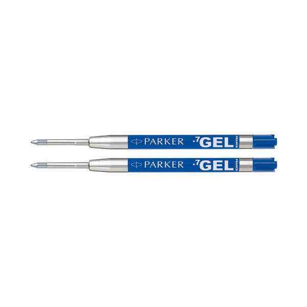 slide 2 of 5, Parker Gel-Ink Refills, Medium Point, 0.7 Mm, Blue, Pack Of 2 Refills, 2 ct