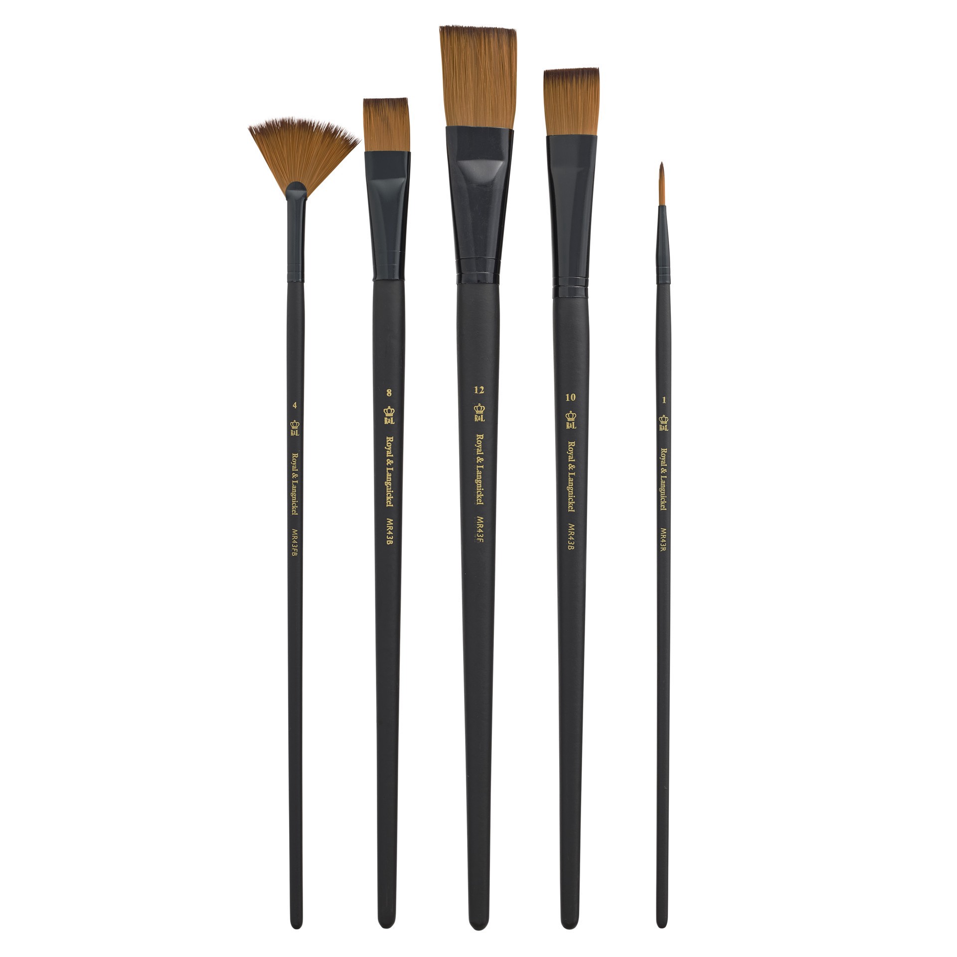 slide 2 of 3, Royal & Langnickel Essentials Brush Set, Bright, 1 ct