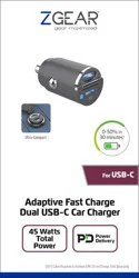 Zgear 45 Watt Dual USB C Car Charger