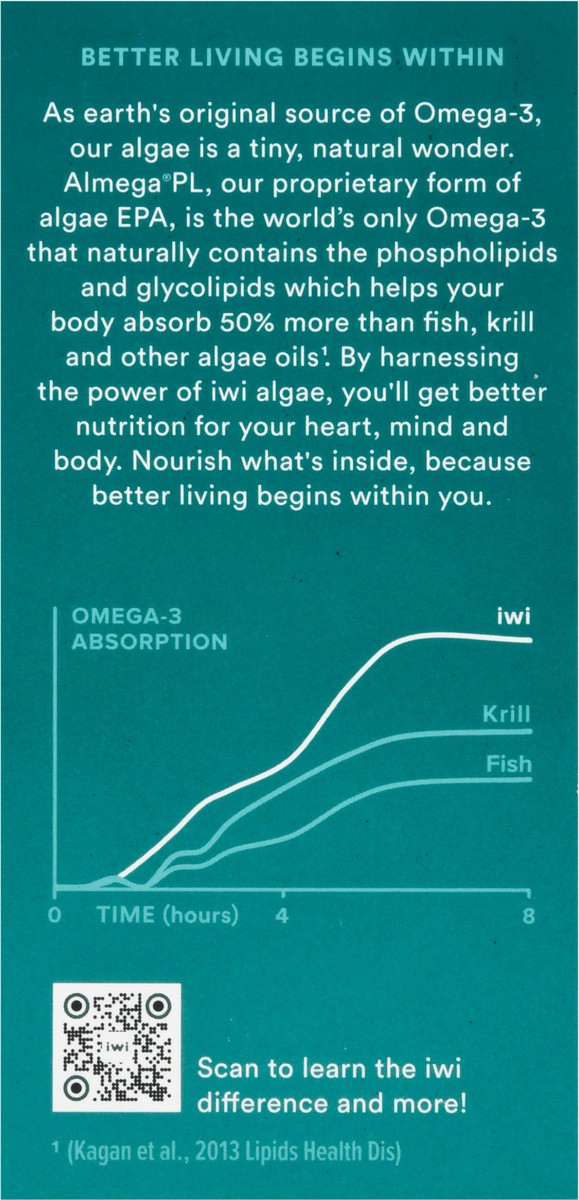 slide 8 of 9, iWi Omega-3 30 Softgels, 30 ct