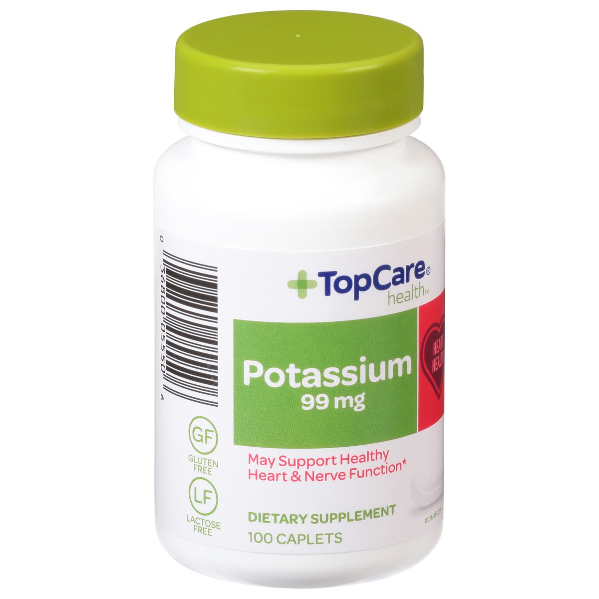 slide 2 of 9, Topcare Tabs Potassium Nat, 100 ct; 99 mg