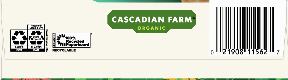 slide 7 of 9, Cascadian Farm Organic  Granola, No Added Sugar, Coconut Cashew 14 oz, 14 oz