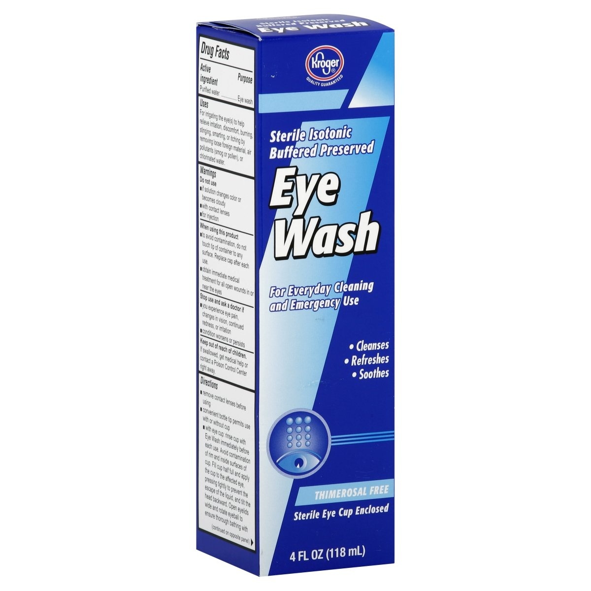 Kroger Sterile Eye Wash 4 fl oz Shipt