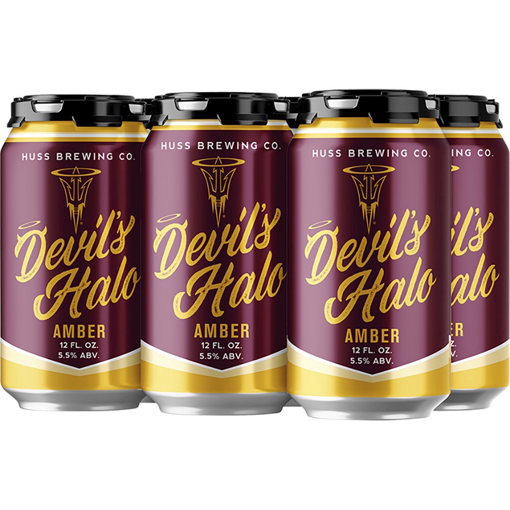 slide 1 of 1, Huss Brewery Huss Devils Halo Amber, 6 ct; 12 oz