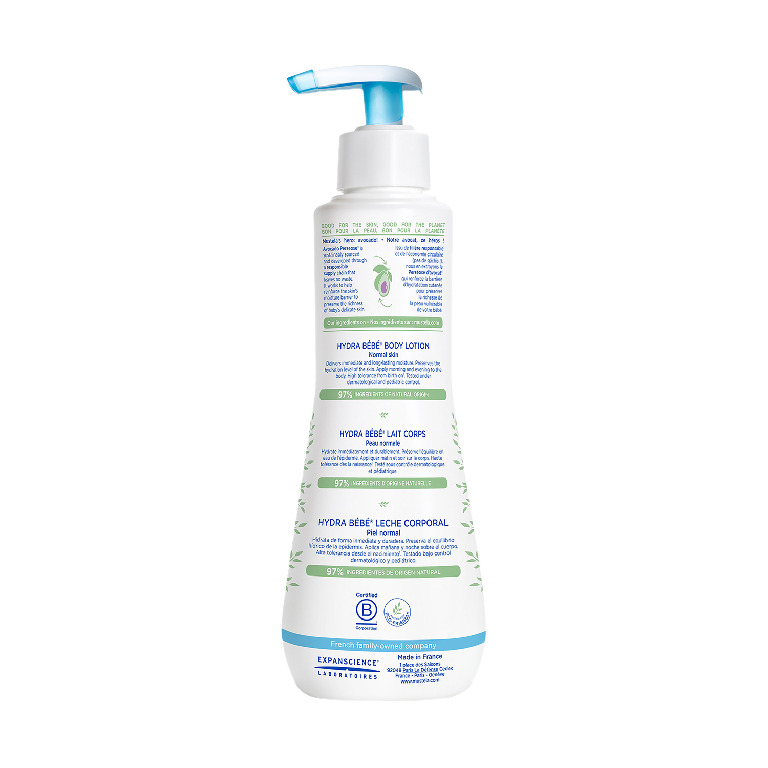 slide 2 of 6, Mustela Hydra Bebe Normal Skin Body Lotion with Avocado 10.14 fl oz, 10.14 fl oz