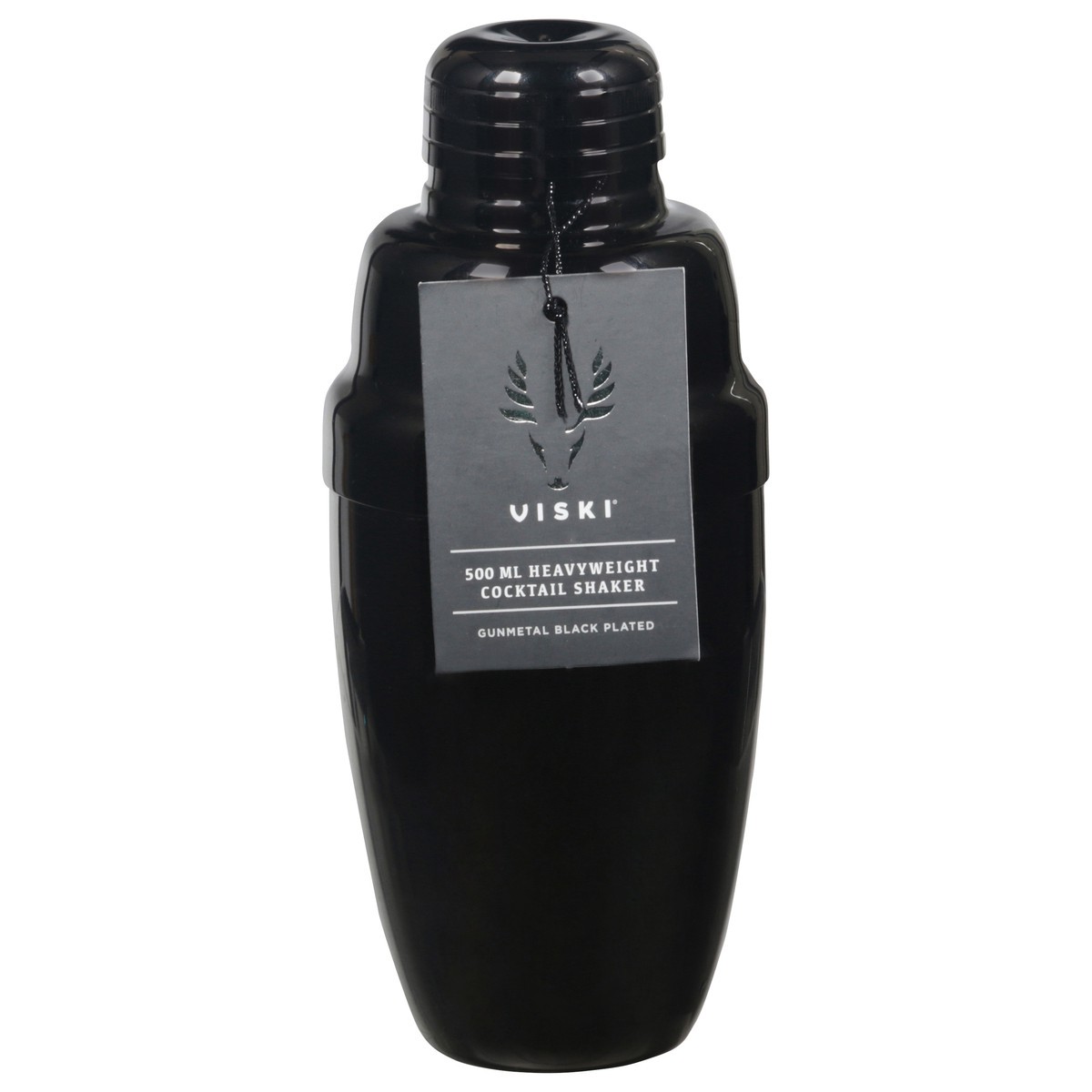 slide 1 of 5, Viski 500 ml Heavyweight Gunmetal Black Plated Cocktail Shaker 1 ea, 1 cnt