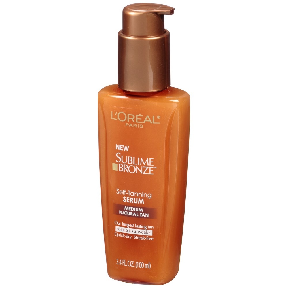 slide 3 of 3, L'Oréal Sublime Bronze Self-Tanning Serum Medium Natural Tan, 3.4 fl oz