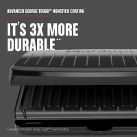 slide 19 of 29, George Foreman 5-Serving Classic Plate Electric Indoor Grill And Panini Press - Black, 1 ct