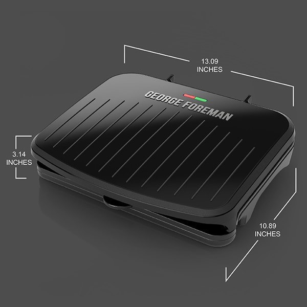 slide 24 of 29, George Foreman 5-Serving Classic Plate Electric Indoor Grill And Panini Press - Black, 1 ct
