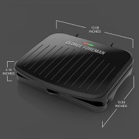 slide 21 of 29, George Foreman 5-Serving Classic Plate Electric Indoor Grill And Panini Press - Black, 1 ct