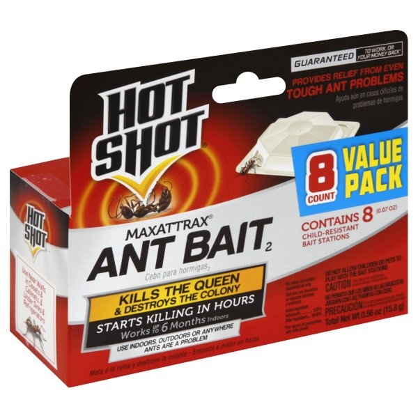 slide 1 of 1, Hot Shot MaxAttrax - Ant Bait, 8 ct