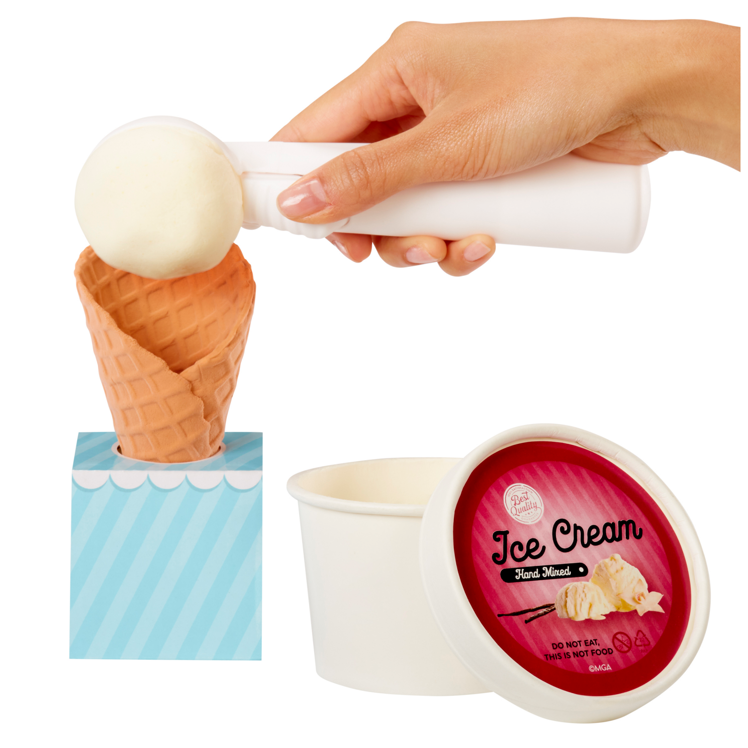 slide 5 of 6, Slime Life Ice Cream Cone DIY Slime Kit - Unboxing Ingredients to Make,Smash and Stretch Your Food, 1 ct