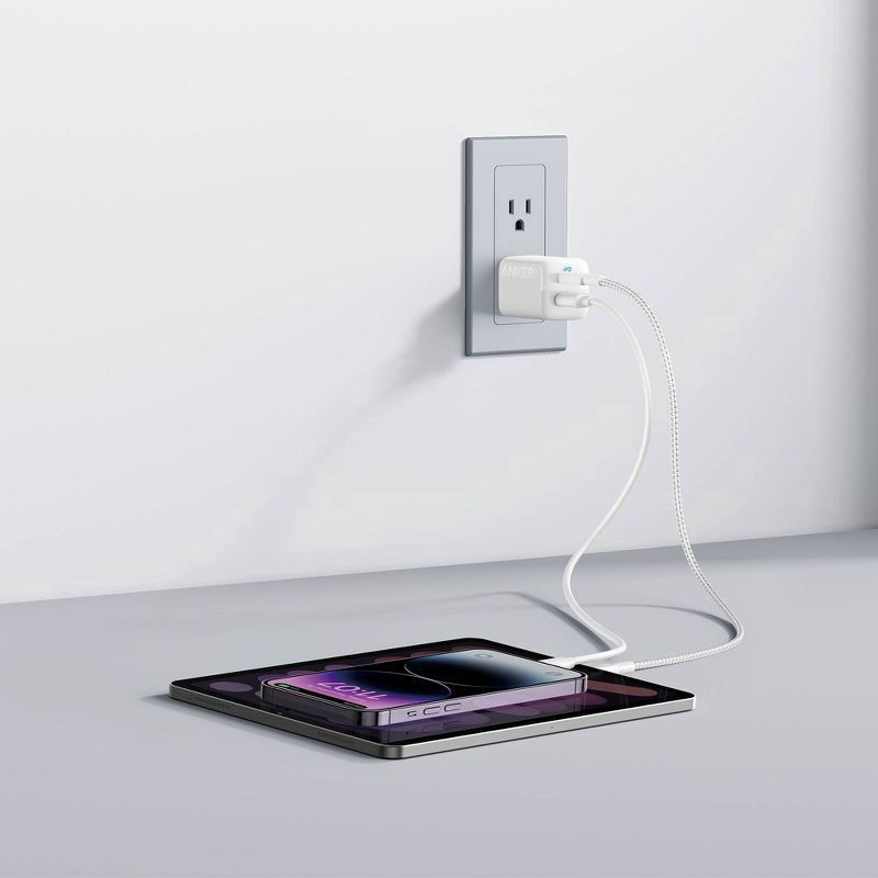 slide 3 of 4, Anker Dual-Port Universal 32W 2-Port Wall Charger 1 ea, 1 ct