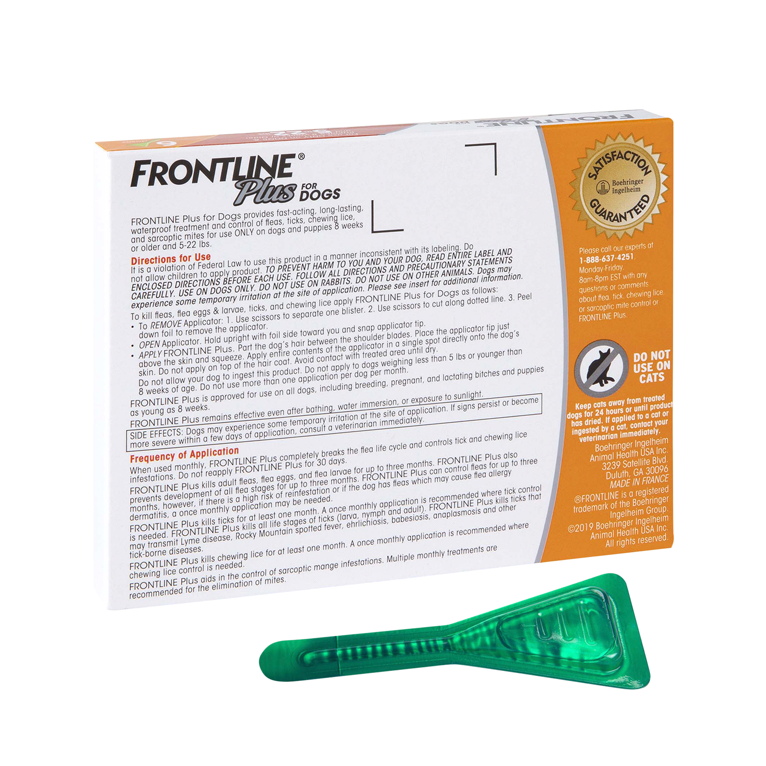 slide 2 of 2, Frontline Plus Flea and Tick Treatment for Small Dogs, 6 ct