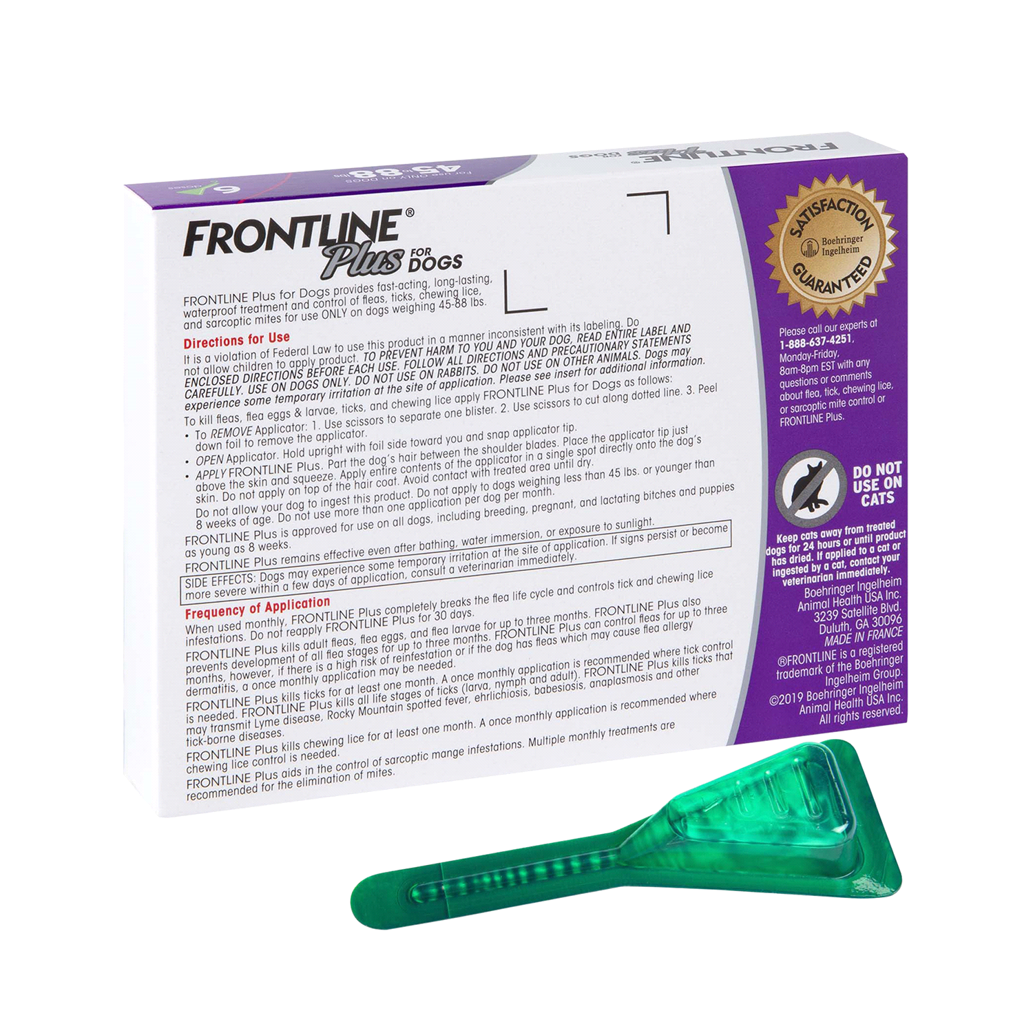 slide 2 of 2, Frontline Plus Flea and Tick Treatment for Large Dogs, 6 ct