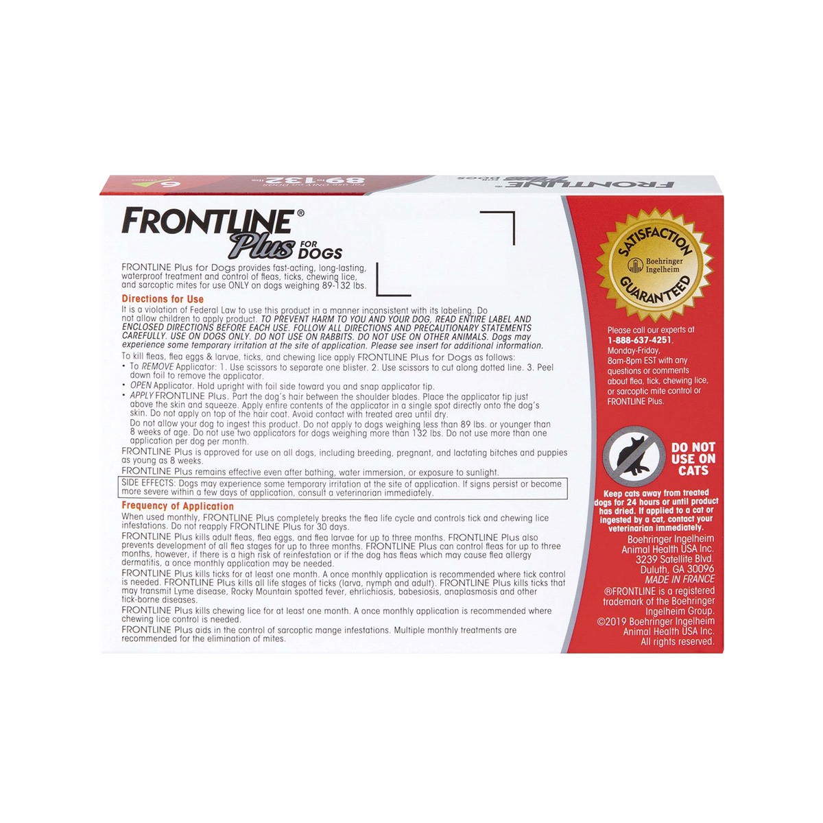 slide 2 of 2, Frontline Plus Flea and Tick Treatment for Extra Large Dogs, 6 ct