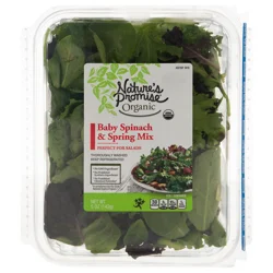 Nature's Promise Organic Baby Spinach & Spring Mix