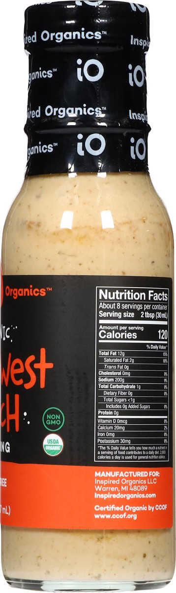 slide 7 of 13, Io Brand Dressing Ranch Southwest Og, 1 ct